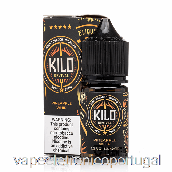 Chicote De Abacaxi Vape Eletrônico - Quilo Revival Sais - 30ml 30mg